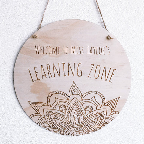 Zen Learning Teacher Plaque - ShartrueseTeacher Plaque